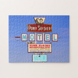 Puzzle Rótulo de Motel Pony Soldier, Ruta 66, Tucumcari, 