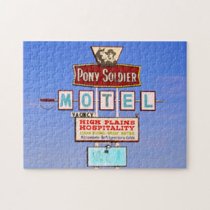 Puzzle Rótulo de Motel Pony Soldier, Ruta 66, Tucumcari, 