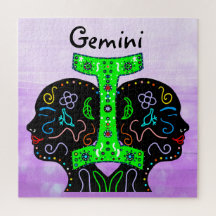 Rótulo Gemini Hand Drake Art Horoscope