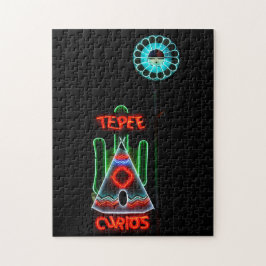 Puzzle Rótulo Neón TePee Curios, Ruta 66, Tucumcari, N.M.