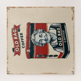 Puzzle Rótulo publicitario de estaño para el café de la b