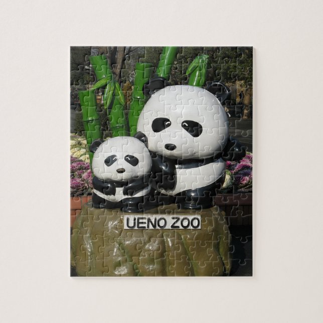 Puzzle Rótulo Ueno Zoo Panda (Vertical)