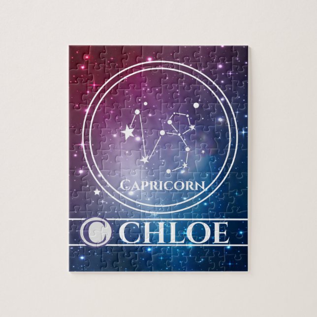 Puzzle Rótulo Zodiaco personalizado CAPRICORN | (Vertical)