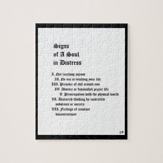 Puzzle Rótulos de un alma en peligro (Vertical)