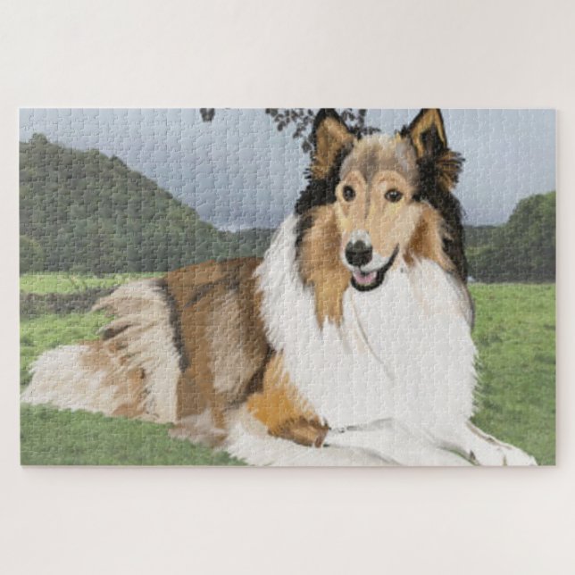 Puzzle Rough Collie (Horizontal)