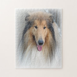 Puzzle Rough Collie Dog