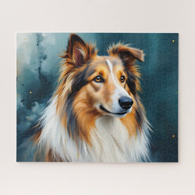 Puzzle Rough Collie Portraits (Horizontal)