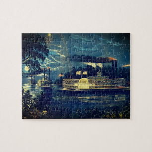 Puzzle "Rounding a Bend" en el Misisipi: