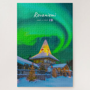 Puzzle Rovaniemi, Finlandia - Aurora Mágica