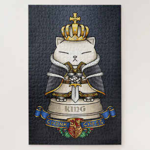 Puzzle Royal Cat Chess King Piece