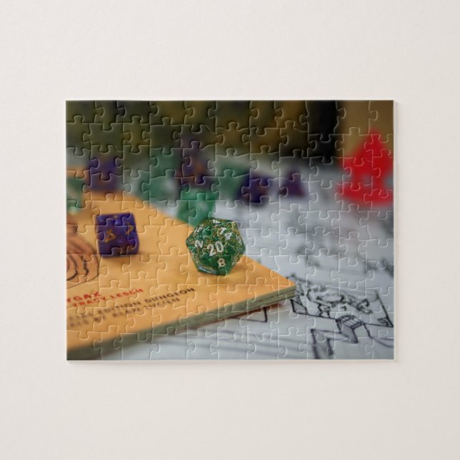 Puzzle RPG de tabla | Dados de la noche del jugador de ro (Horizontal)