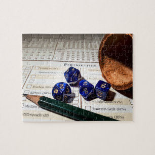 Puzzle RPG de tabla   Ficha de caracteres del jugador de 