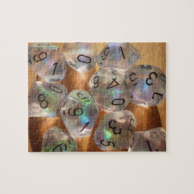 Puzzle RPG de tabla | PNP Fantasy Role Player D10 Dice (Horizontal)