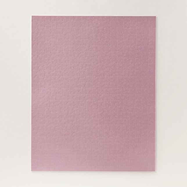 Puzzle Rubor de cuarzo sólido y rosa simple (Vertical)