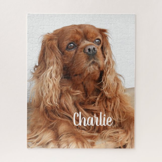 Puzzle Ruby Cavalier King Charles Spaniel Dog (Vertical)