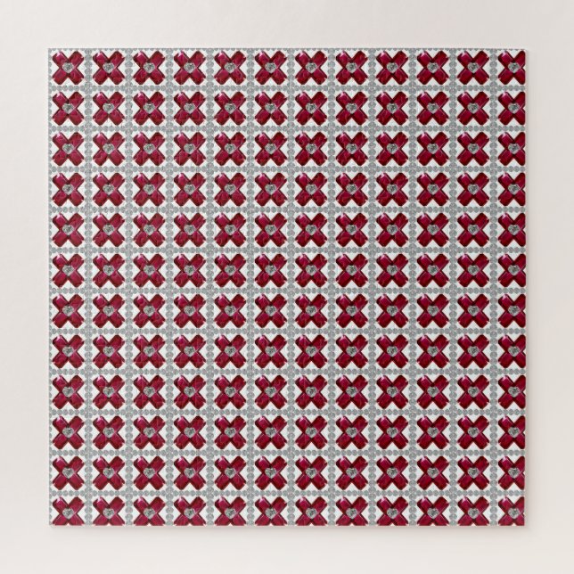 Puzzle Ruby Diamond Art, rojo (Vertical)