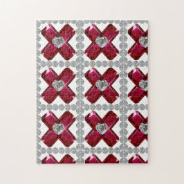 Puzzle Ruby Diamond Art, rojo