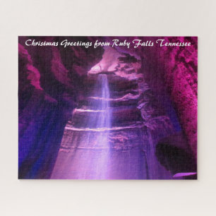 Puzzle Ruby Falls Tennessee. Saludos de Navidad