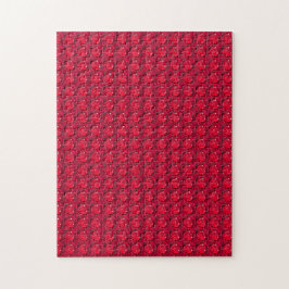 Puzzle Ruby Gemstone Art, rojo