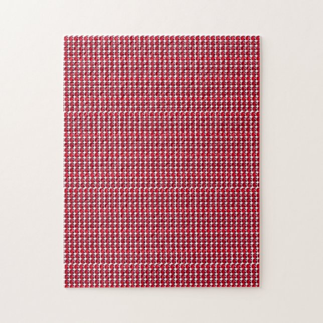 Puzzle Ruby Gemstone Art, rojo (Vertical)
