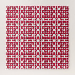 Puzzle Ruby Gemstone Art, rojo