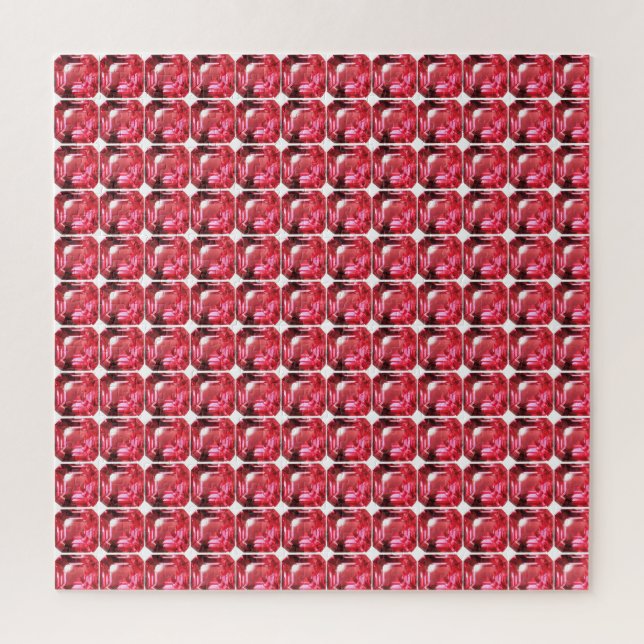 Puzzle Ruby Gemstone Pink (Vertical)