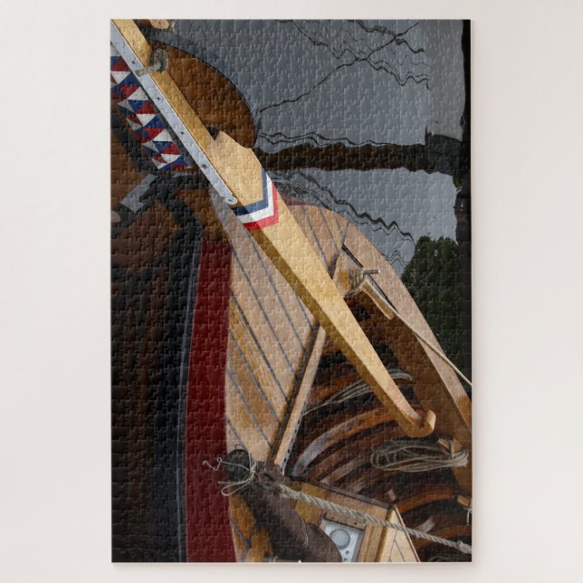 Puzzle rudder fishing boat (Vertical)