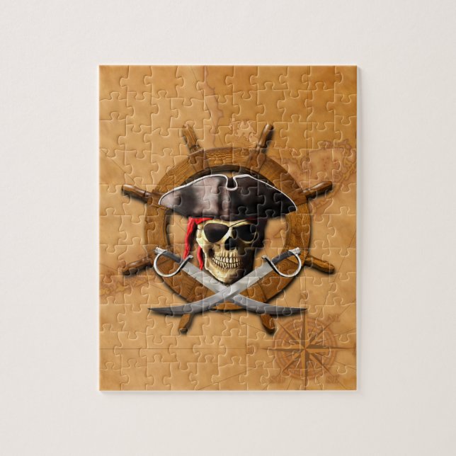 Puzzle Rueda alegre del pirata de Rogelio (Vertical)