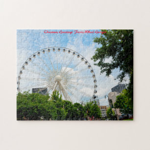 Puzzle Rueda de Ferris con vista al cielo Georgia .Feliz