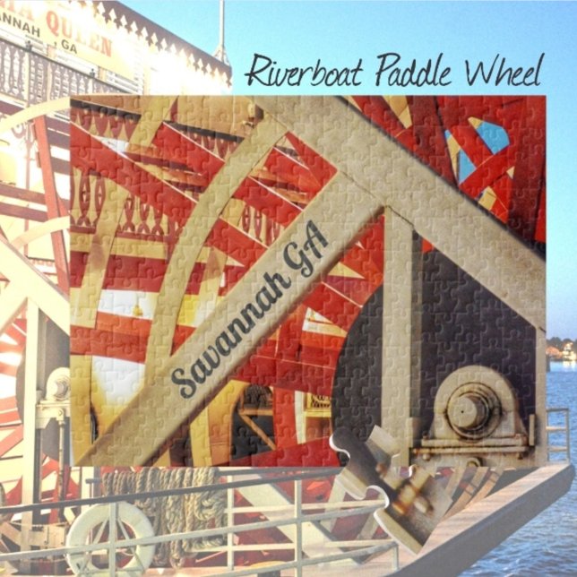 Puzzle Rueda de remo en bote Savannah Georgia Fotografía (Subido por el creador)