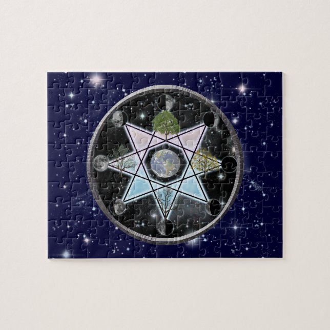 Puzzle Rueda del año Octagram (Horizontal)