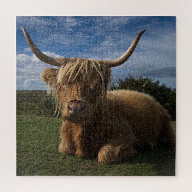 Puzzle Rugged Highland Cow (Vertical)