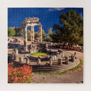 Puzzle Ruinas antiguas templo Athina Pronaia en Delphi