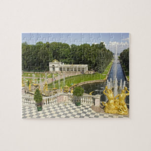 Puzzle Rusia. Petrodvorets. Palacio Peterhof. Pedro el