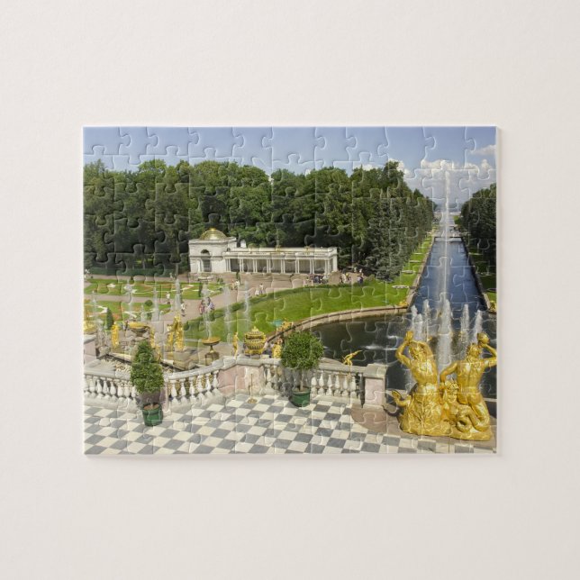 Puzzle Rusia. Petrodvorets. Palacio Peterhof. Pedro el (Horizontal)