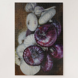 Puzzle Rustic Garlic and Onion Still Life – Fine Art