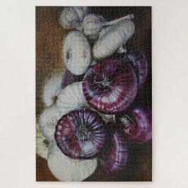 Puzzle Rustic Garlic and Onion Still Life – Fine Art