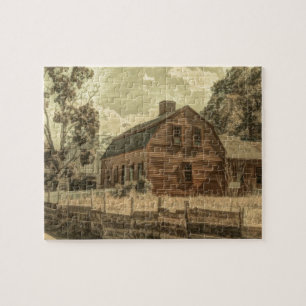 Puzzle Rústica Moda de granja rural occidental