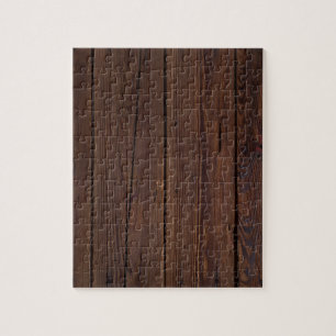 Puzzle Rústico Dark Madera Marrón Estilo de campo de la c
