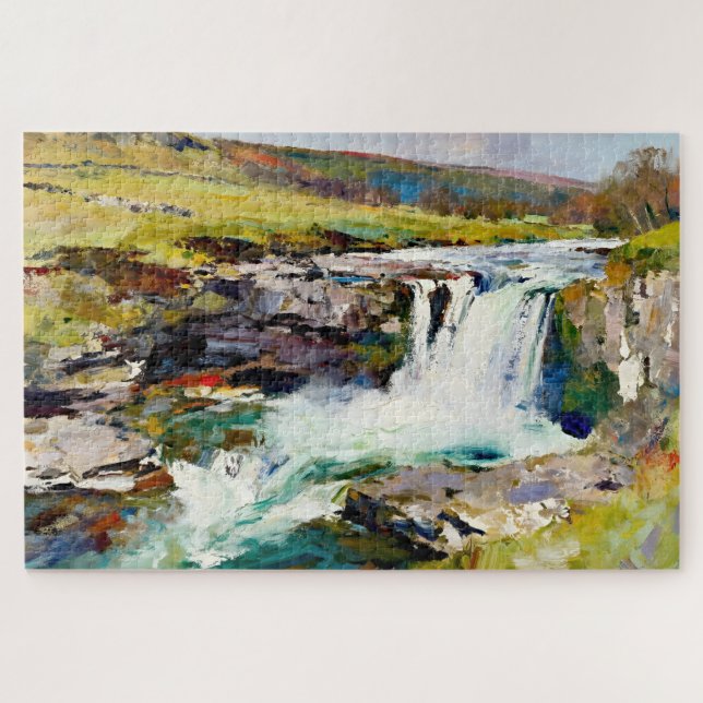 Puzzle "Rústico de los Dales" - Paisaje de Yorkshire (Horizontal)