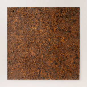 Puzzle Rusty Metalizado: Estética texturizada de hierro.