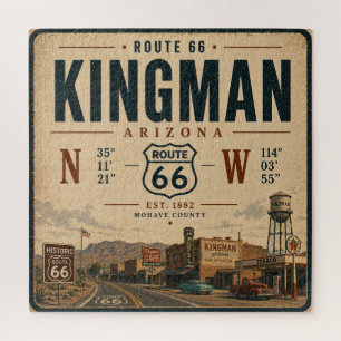 Puzzle Ruta 66 Kingman Arizona Letrero Antiguo