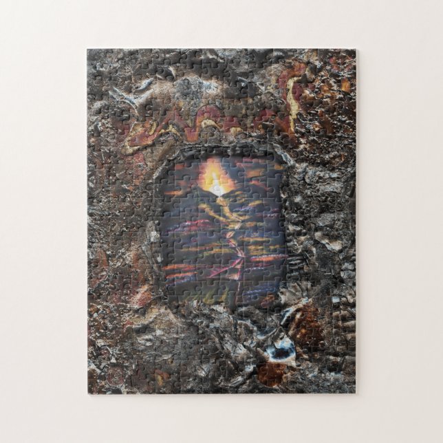 Puzzle Ruta de la oferta de vida quemada (Vertical)