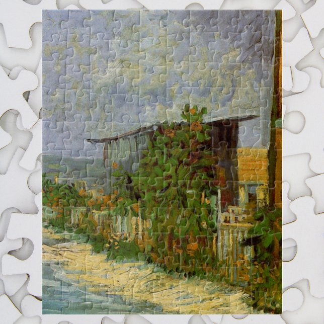 Puzzle Ruta de Montmartre y girasoles por Vincent van Gog (Subido por el creador)