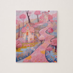 Puzzle ruta rosa