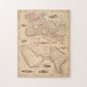 Puzzle Ruta terrestre a la India