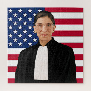 Puzzle Ruth Bader Ginsburg bandera de EE. UU.