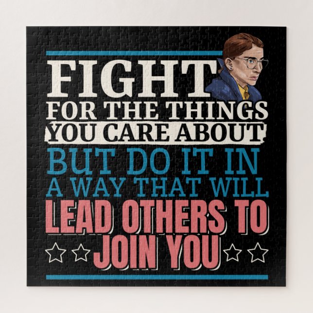 Puzzle Ruth Bader Ginsburg lleva a otros a unirse a ti (Vertical)