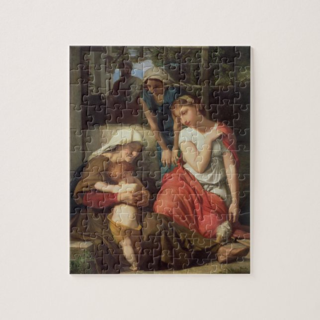 Puzzle Ruth y Naomi, 1859 (aceite en lona) (Vertical)