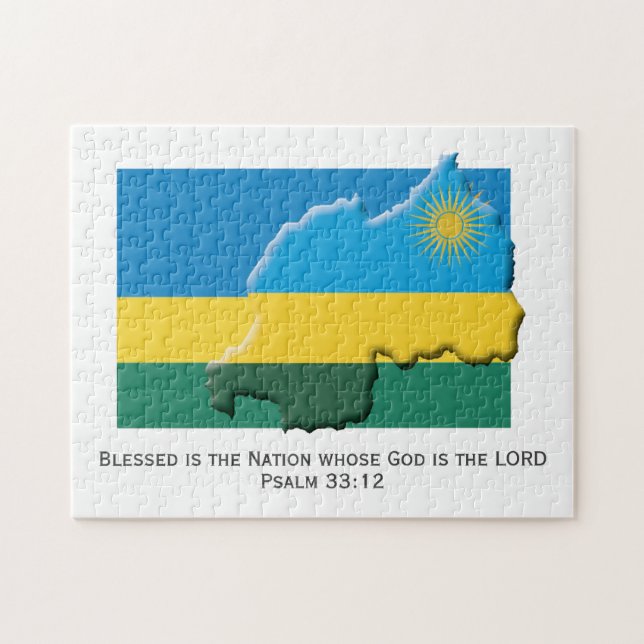 Puzzle RWANDA | Nación Bendecida | BANDERA RWANDAN (Horizontal)